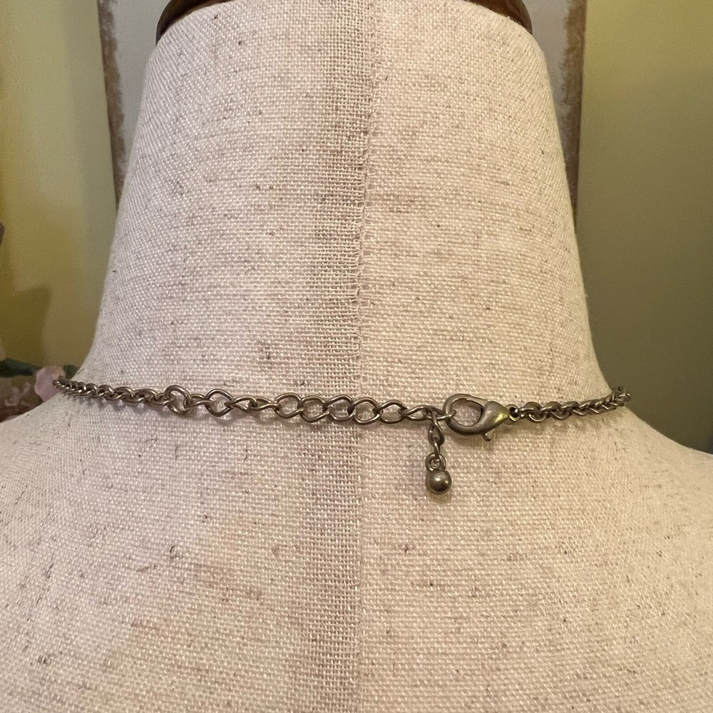 Seaside Charm Silver Statement Necklace Euc - image 6